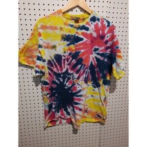 Handmade Tie Dye XL Tshirt Double Spiral